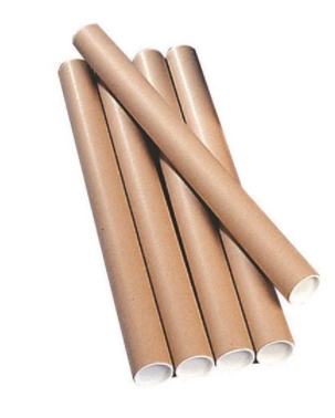 Postal Tube 610x76mm Brown Kraft (23 Pack)